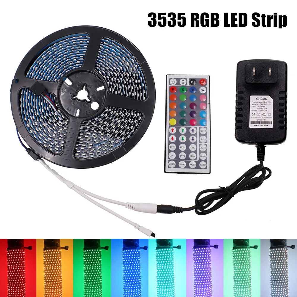 Светодиодная лента RGB 12 В постоянного тока, водонепроницаемая, 60 светодиодов/м, 120 светодиодов/м, гибкая лента 3535, светодиодная лампа для украшения дома
Светодиодная лента RGB 12 В постоянного тока, водонепроницаемая, 60 светодиодов/м, 120 светодиодов/м, гибкая лента 3535, светодиодная лампа для украшения дома