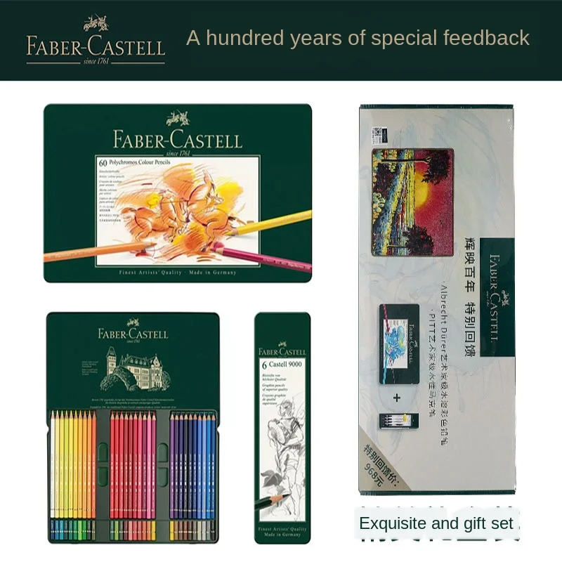 FABER-CASTELL Faber-Castell 110060 Professional 60-Color масляные Цветные Карандаши цветные карандаши с зеленой коробкой + 6 карандашей
FABER-CASTELL Faber-Castell 110060 Professional 60-Color масляные Цветные Карандаши цветные карандаши с зеленой коробкой + 6 карандашей
