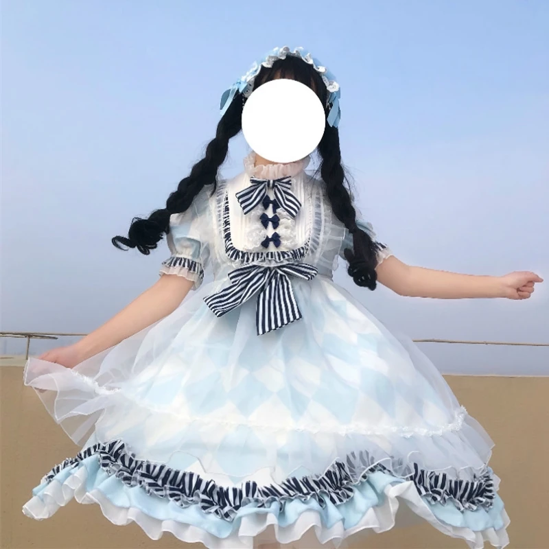 Alice Lolita Take Blouse Sling Short SleeveFull Suit Female Summer victorian dress gothic lolita white lolita dress lolita jsk
Alice Lolita Take Blouse Sling Short SleeveFull Suit Female Summer victorian dress gothic lolita white lolita dress lolita jsk