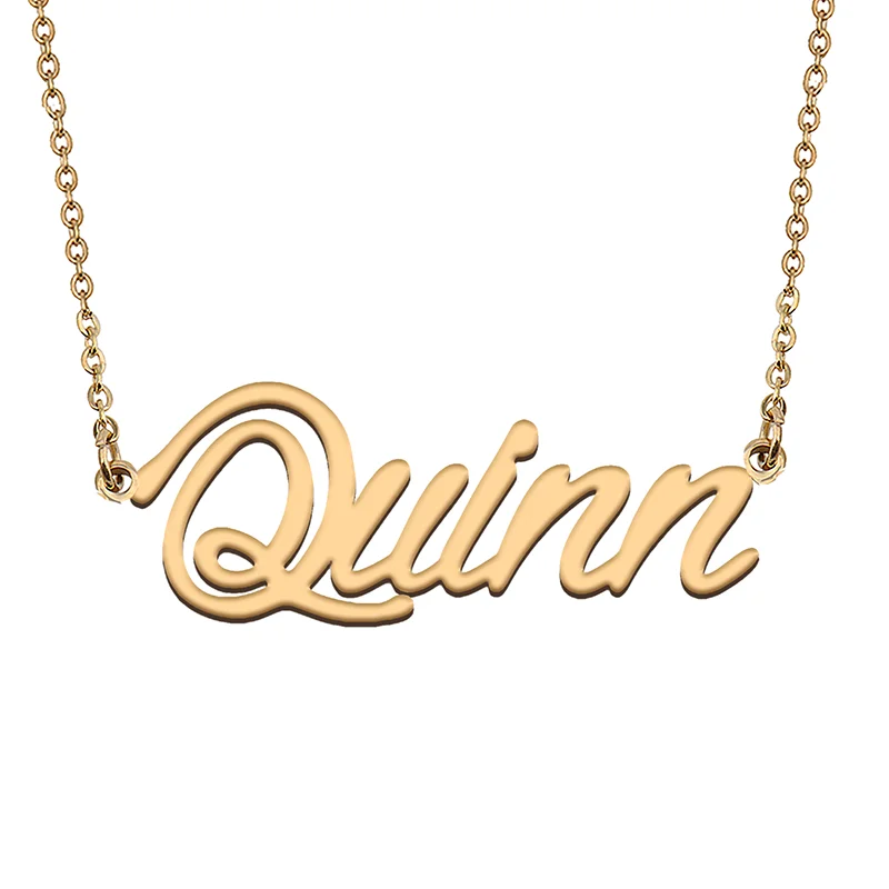 Quinn Custom Name Necklace Customized Pendant Choker Personalized Jewelry Gift for Women Girls Friend Christmas Present
Quinn Custom Name Necklace Customized Pendant Choker Personalized Jewelry Gift for Women Girls Friend Christmas Present