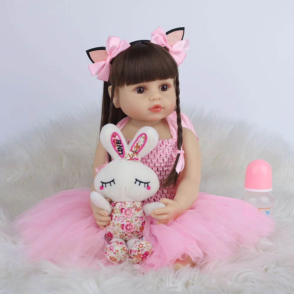 UCanaan 22Inch Real Reborn Doll 55CM Bebe Reborn Baby Dolls Full Vinyl Silicone Body Toddler Bonecas Girls Toys Birthday Gifts
UCanaan 22Inch Real Reborn Doll 55CM Bebe Reborn Baby Dolls Full Vinyl Silicone Body Toddler Bonecas Girls Toys Birthday Gifts