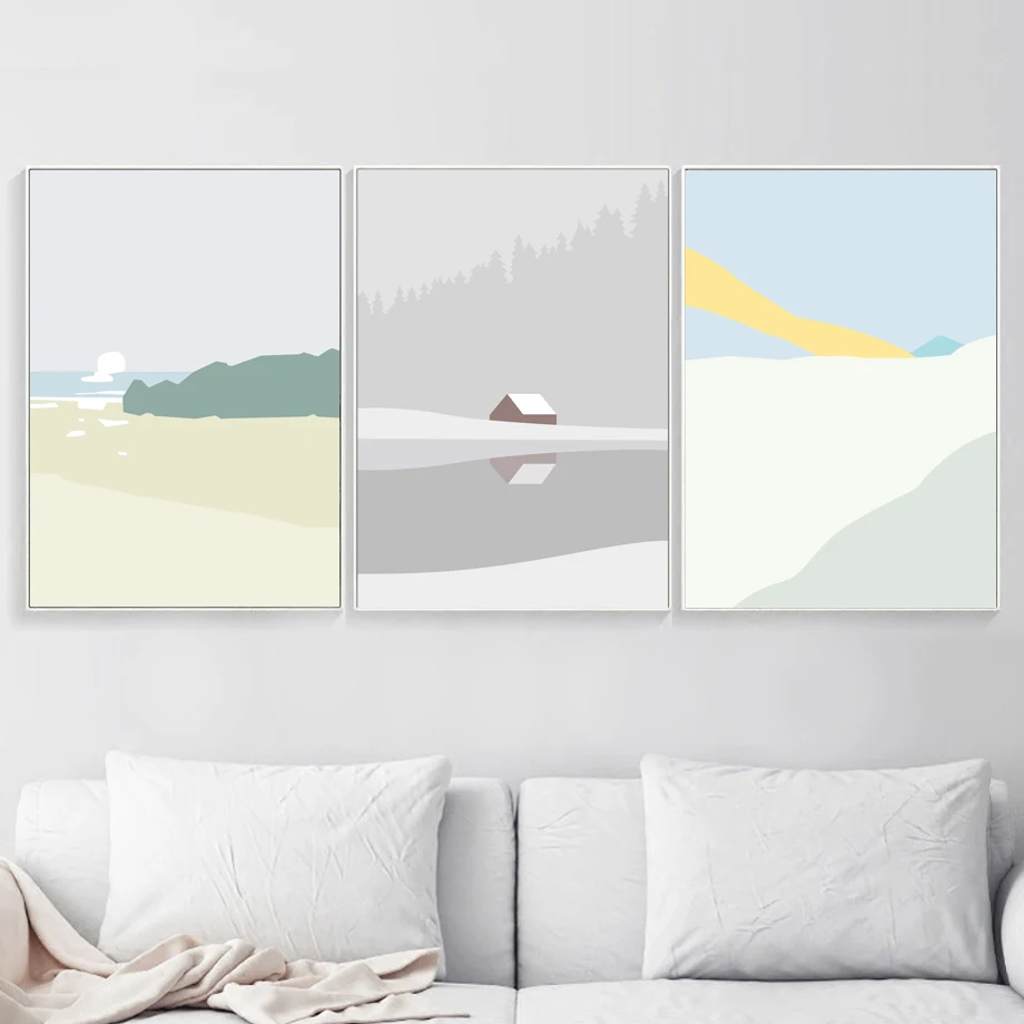 Minimalist Cartoon River House Landscape Canvas Painting Nordic Poster and Prints Wall Art Pictures for Living Room Decor
Minimalist Cartoon River House Landscape Canvas Painting Nordic Poster and Prints Wall Art Pictures for Living Room Decor
