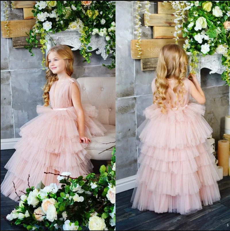 Tiered Tulle Pink Flower Girls Dress Ankle -Length Sleeveless Princess Kids Prom Dress Ruffles Long Pageant Gowns Vestidos
Tiered Tulle Pink Flower Girls Dress Ankle -Length Sleeveless Princess Kids Prom Dress Ruffles Long Pageant Gowns Vestidos