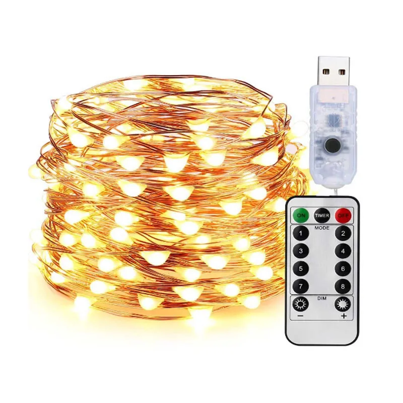 USB Led Fairy Lights String With 13Key Remote Control 8Mode 5/10M/20M Lamp For Garlands Home Wedding Christmas Holiday Decor
USB Led Fairy Lights String With 13Key Remote Control 8Mode 5/10M/20M Lamp For Garlands Home Wedding Christmas Holiday Decor
