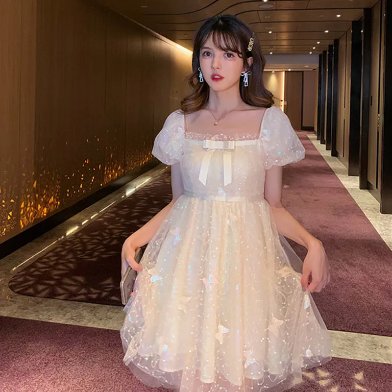 2020 Summer Short Sleeve Party Princess Dress Designer Runway Dresses Women Square Collar Sexy Sequin Embroidery Dress Vestidos
2020 Summer Short Sleeve Party Princess Dress Designer Runway Dresses Women Square Collar Sexy Sequin Embroidery Dress Vestidos