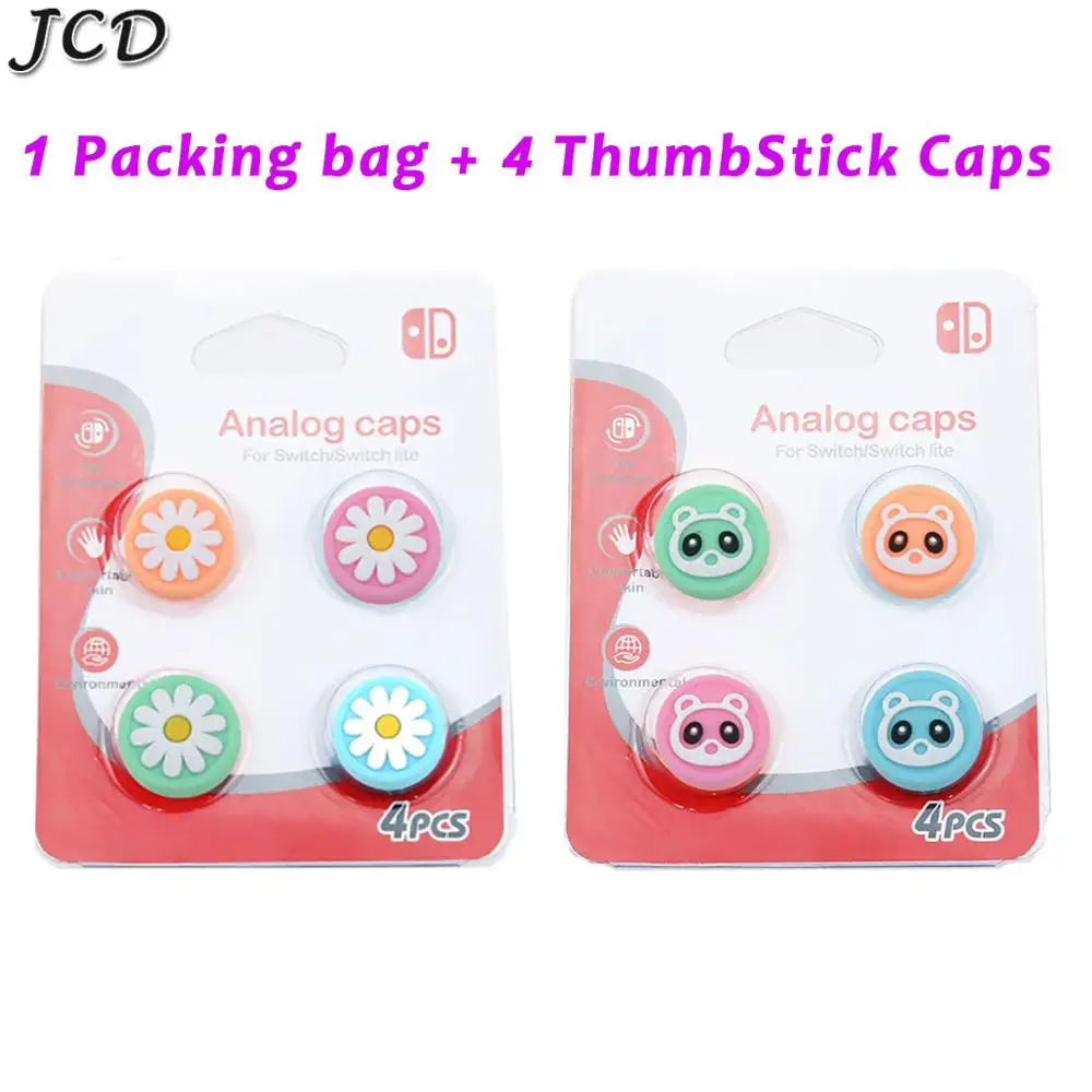 JCD 4pcs Retail packing Thumb Grip For Switch Controller Grips Thumb Stick Cover Joystick Caps For Joycon Controller
JCD 4pcs Retail packing Thumb Grip For Switch Controller Grips Thumb Stick Cover Joystick Caps For Joycon Controller