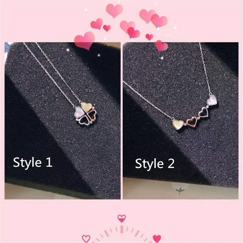 S925 Sterling Silver Necklace Woman Fine Jewelry Heart Set of Two Pendant Cross Chain Charm Flower Choker Clover Oyster Shell
S925 Sterling Silver Necklace Woman Fine Jewelry Heart Set of Two Pendant Cross Chain Charm Flower Choker Clover Oyster Shell