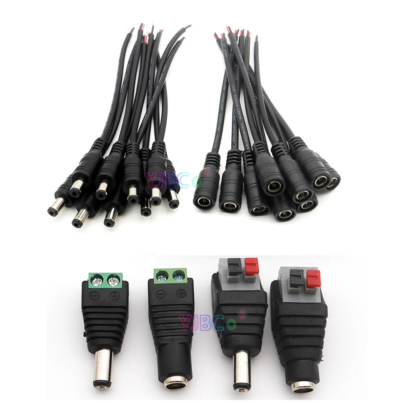 5pcs Free Welding Male Female led Connector / DC Connector Plug Cable Wire Connector for LED Power Adapter CCTV Camera LED Strip
5pcs Free Welding Male Female led Connector / DC Connector Plug Cable Wire Connector for LED Power Adapter CCTV Camera LED Strip