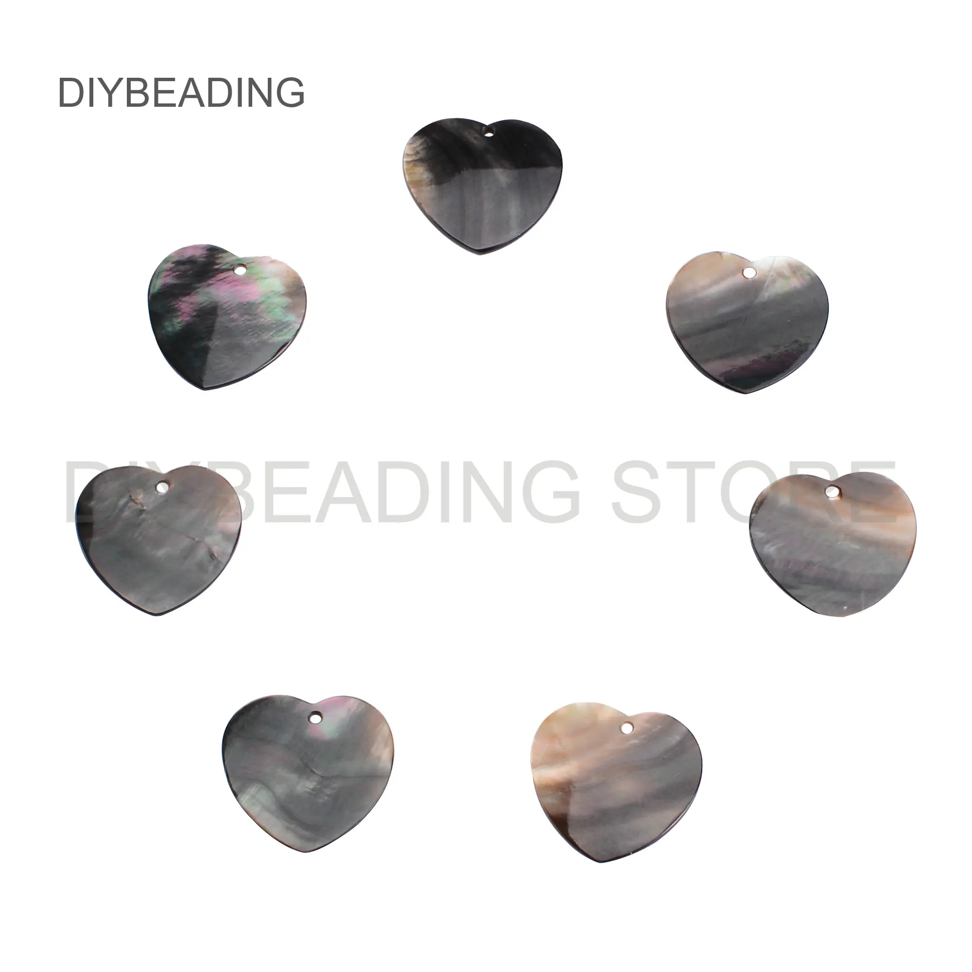 4-100 Pcs Natural Black Lip Shell Heart Shape Pendant Beads for Fashion Earrings Necklace Jewelry Making (23mm One Hole)
4-100 Pcs Natural Black Lip Shell Heart Shape Pendant Beads for Fashion Earrings Necklace Jewelry Making (23mm One Hole)