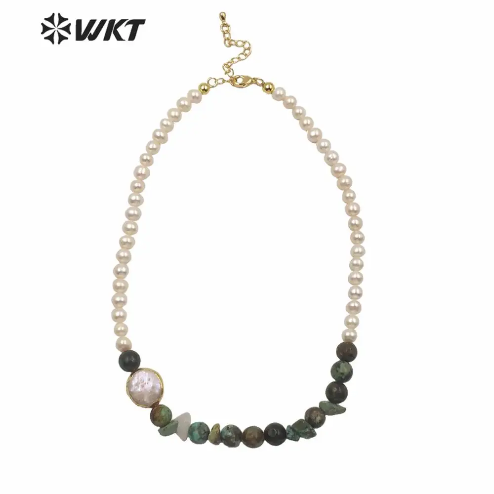 WT-JN122 Luxury Jewelry Choker Necklace 6mm Pearl And Stone Beads Necklace Lobster Clasp 14 Inch Fashion Necklace
WT-JN122 Luxury Jewelry Choker Necklace 6mm Pearl And Stone Beads Necklace Lobster Clasp 14 Inch Fashion Necklace