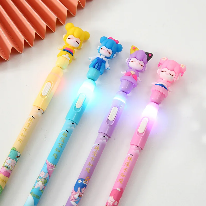 36 pcs/lot Rotatable Girl Light Gel Pen Cute 0.5 mm black ink Signature Pens School Office writing Supplies Promotional Gift
36 pcs/lot Rotatable Girl Light Gel Pen Cute 0.5 mm black ink Signature Pens School Office writing Supplies Promotional Gift