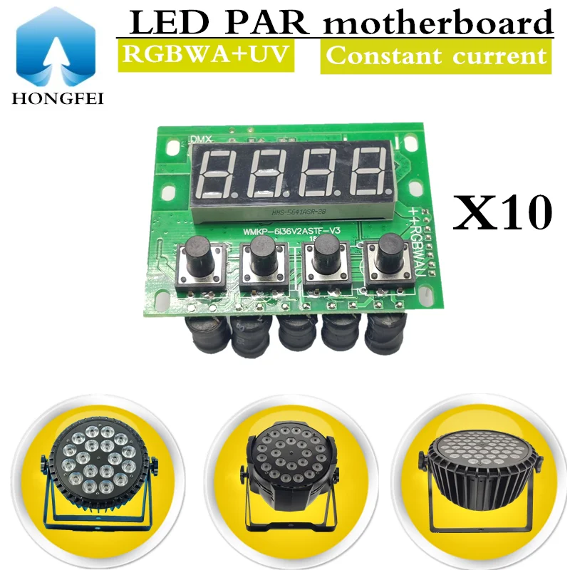 10pcs/ RGBWA+UV led par motherboard constant current PCB dc12-36v 6-IN-1 LED PAR Motherboard
10pcs/ RGBWA+UV led par motherboard constant current PCB dc12-36v 6-IN-1 LED PAR Motherboard