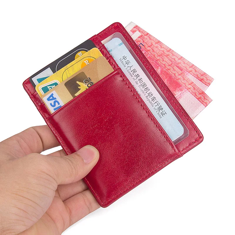 Leather Fashion Card Case Unisex Card Case RFID Function Coin Purse Anti-scanning Card Case
Leather Fashion Card Case Unisex Card Case RFID Function Coin Purse Anti-scanning Card Case