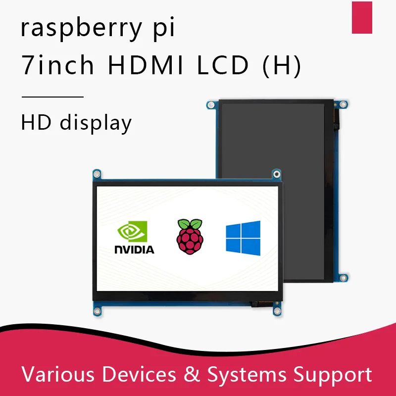 Waveshare 7inch Raspberry Pi Touch Screen HDMI/DPI LCD Display Work With Raspberry Pi 4/3/2 Jetson NANO Kit
Waveshare 7inch Raspberry Pi Touch Screen HDMI/DPI LCD Display Work With Raspberry Pi 4/3/2 Jetson NANO Kit