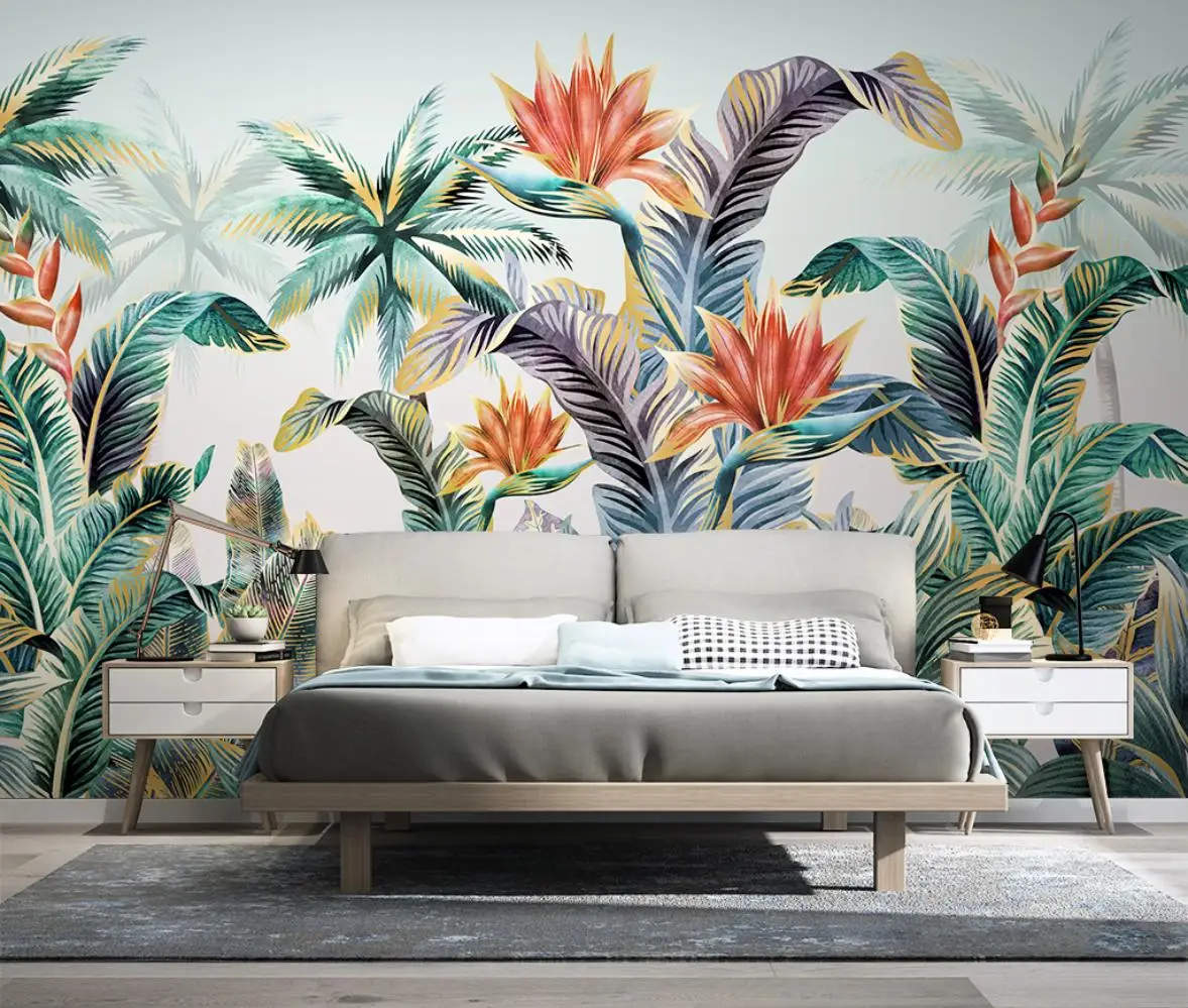 Пользовательские тропические растения листья настенные обои роскошный свет гостиная спальня ТВ фон Настенный декор домашний декор
Пользовательские тропические растения листья настенные обои роскошный свет гостиная спальня ТВ фон Настенный декор домашний декор