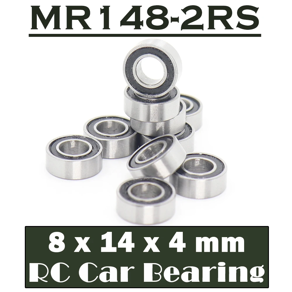 MR148RS Bearing ( 10 PCS ) 8*14*4 mm ABEC-7 Hobby Electric RC Car Truck MR148 RS 2RS Ball Bearings MR148-2RS Black Sealed
MR148RS Bearing ( 10 PCS ) 8*14*4 mm ABEC-7 Hobby Electric RC Car Truck MR148 RS 2RS Ball Bearings MR148-2RS Black Sealed