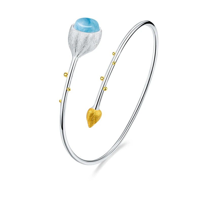Lotus Fun Real 925 Sterling Silver Natural Stone Handmade Designer Fine Jewelry Elegant Lotus Buds Bangles Earrings for Women
Lotus Fun Real 925 Sterling Silver Natural Stone Handmade Designer Fine Jewelry Elegant Lotus Buds Bangles Earrings for Women
