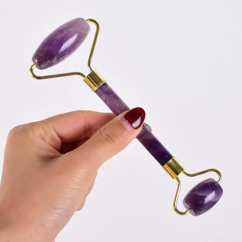 Amethyst roller scraping board, jade roller massage device, beauty double-headed roller, amethyst heart-shaped scraping board
Amethyst roller scraping board, jade roller massage device, beauty double-headed roller, amethyst heart-shaped scraping board