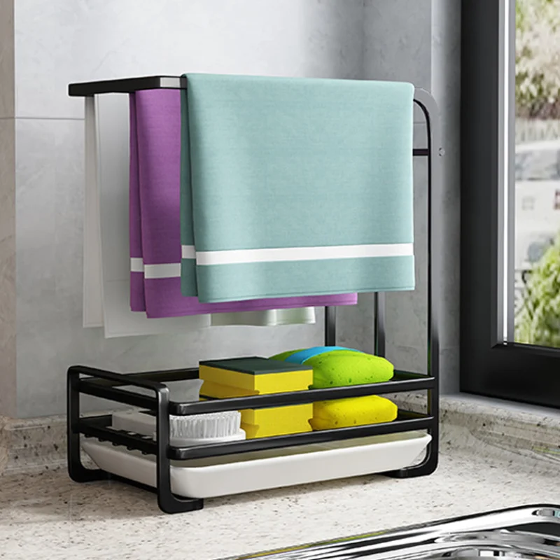 Kitchen Storage Rack Sponge Towel Drain Holder Self-adhesive Sink Cleaning Brush Storage Tool Kitchen Accessories Organizer
Kitchen Storage Rack Sponge Towel Drain Holder Self-adhesive Sink Cleaning Brush Storage Tool Kitchen Accessories Organizer