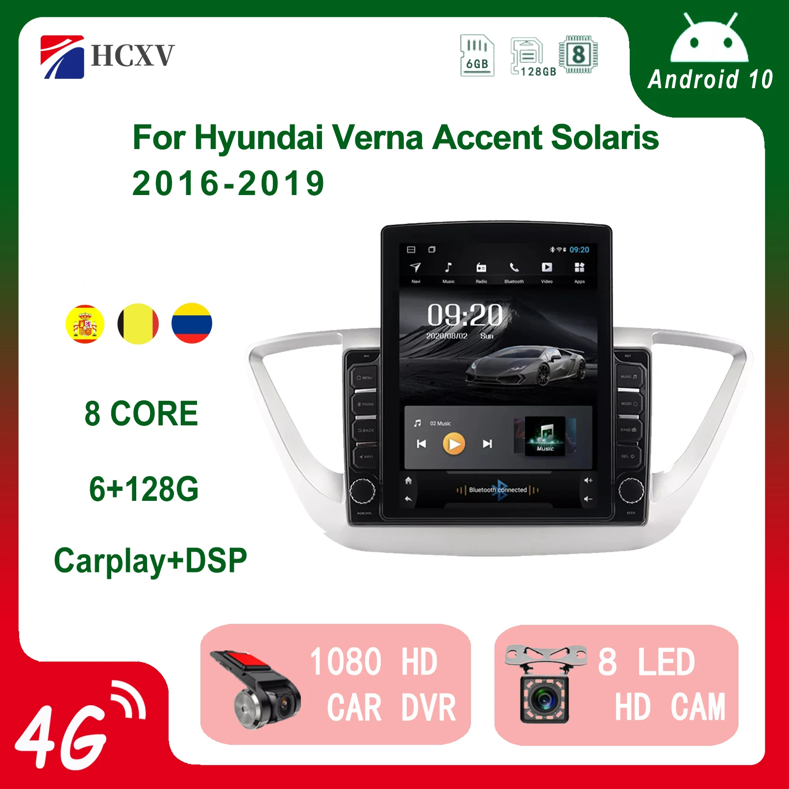 Вертикальный автомобильный радиоплеер HCXV на платформе Android в стиле Тесла для Hyundai Verna Accent Solaris Carplay мультимедийные динамики GPS навигация
Вертикальный автомобильный радиоплеер HCXV на платформе Android в стиле Тесла для Hyundai Verna Accent Solaris Carplay мультимедийные динамики GPS навигация