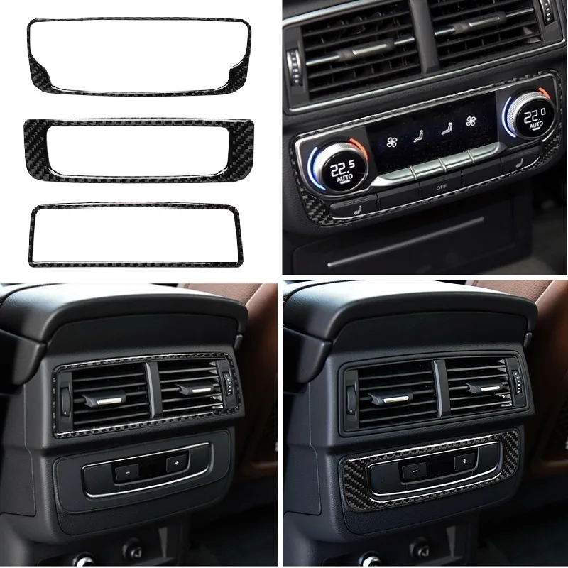Carbon Fiber Interior Sticker Rear AC Control Panel Button Air Outlet Vent Frame Trim Strip Cover Fit For Audi Q7 SQ7 4M 16-19
Carbon Fiber Interior Sticker Rear AC Control Panel Button Air Outlet Vent Frame Trim Strip Cover Fit For Audi Q7 SQ7 4M 16-19