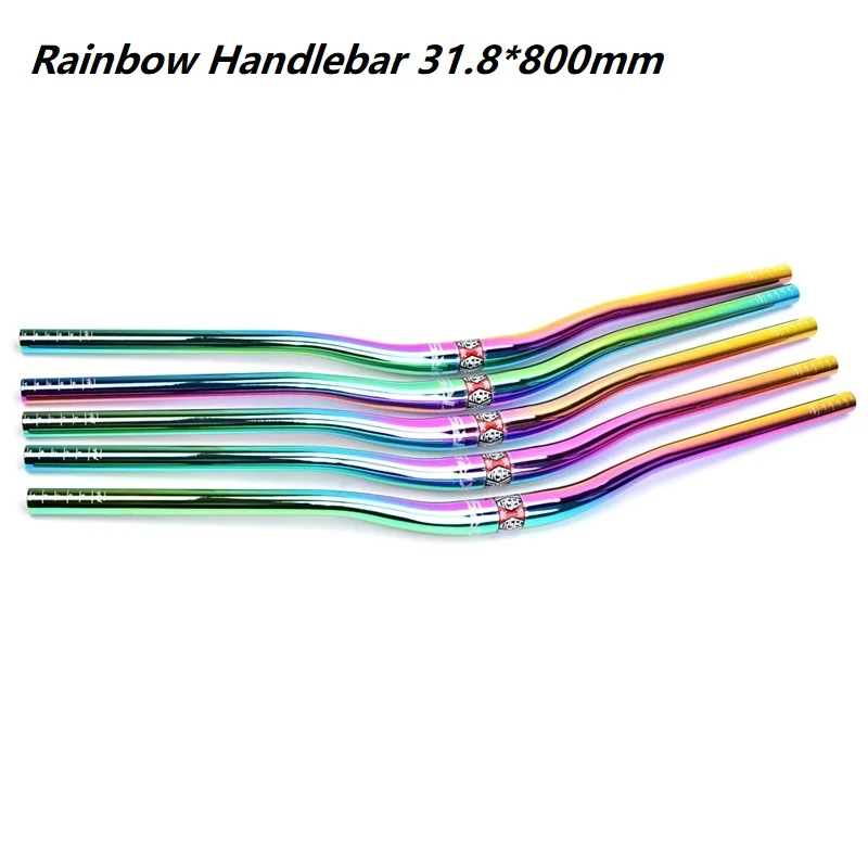 Rainbow MTB Bicycle Handlebar FR XC AM DH downhill Racing Bike Rise handlebar 31.8mm*800mm Mountain Road Bike Colorful Handlebar
Rainbow MTB Bicycle Handlebar FR XC AM DH downhill Racing Bike Rise handlebar 31.8mm*800mm Mountain Road Bike Colorful Handlebar