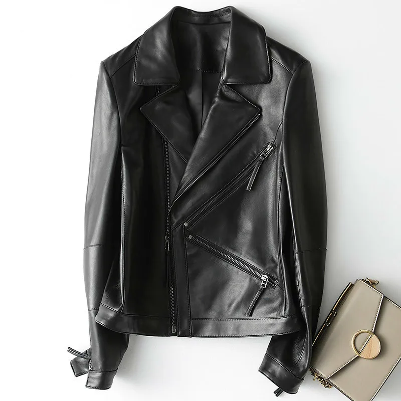 Genuine Sheepskin Real Leather Women Clothes 2020 Korean Motorcycle Slim Jacket KQN28215 YY1006
Genuine Sheepskin Real Leather Women Clothes 2020 Korean Motorcycle Slim Jacket KQN28215 YY1006