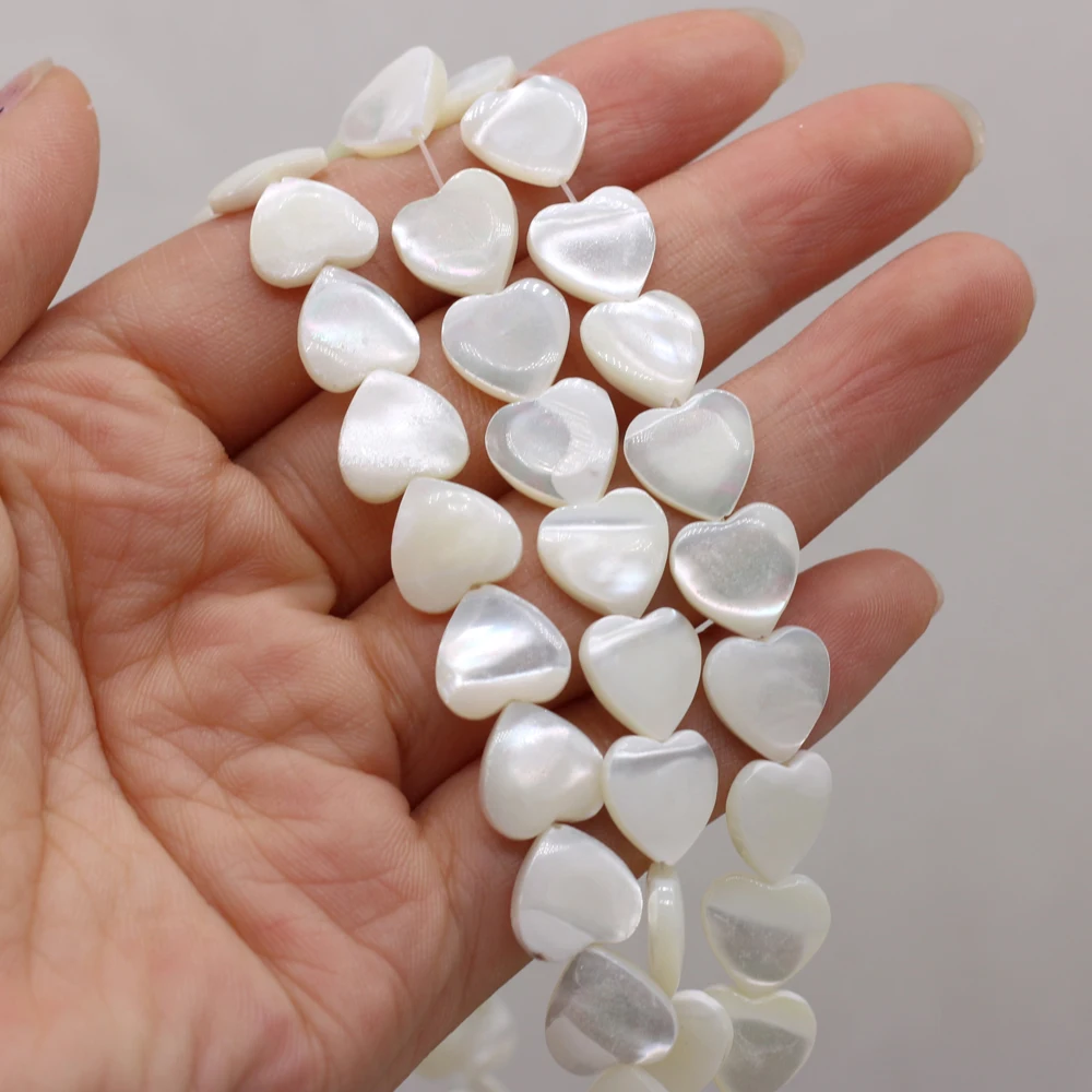 High Quality Natural White Shell Freshwater Heart Shaped Beads Jewelry Making DIY Necklace Bracelet Accessories Gift 38cm
High Quality Natural White Shell Freshwater Heart Shaped Beads Jewelry Making DIY Necklace Bracelet Accessories Gift 38cm