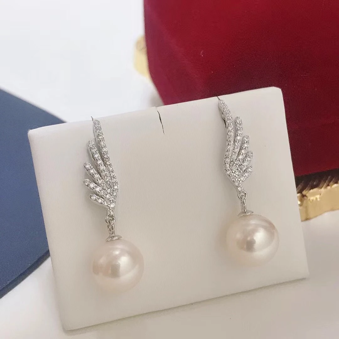 Angel Wing 925 Sterling Silver Earrings Findings Settings Base Mountings Parts Mounts for Pearls Agate Crystal Stones Beads
Angel Wing 925 Sterling Silver Earrings Findings Settings Base Mountings Parts Mounts for Pearls Agate Crystal Stones Beads