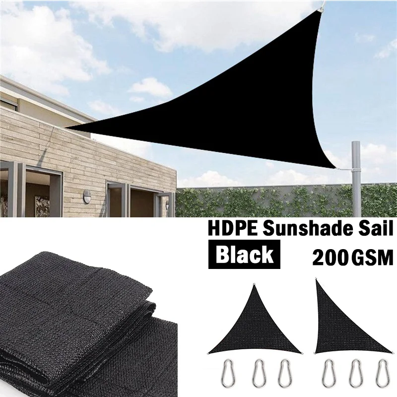 200GSM Black HDPE Sun Shade Net Outdoor Triangle Awning Anti-UV Courtyard Terrace Sun Canopy Swimming Pool Sun Shade Sails
200GSM Black HDPE Sun Shade Net Outdoor Triangle Awning Anti-UV Courtyard Terrace Sun Canopy Swimming Pool Sun Shade Sails