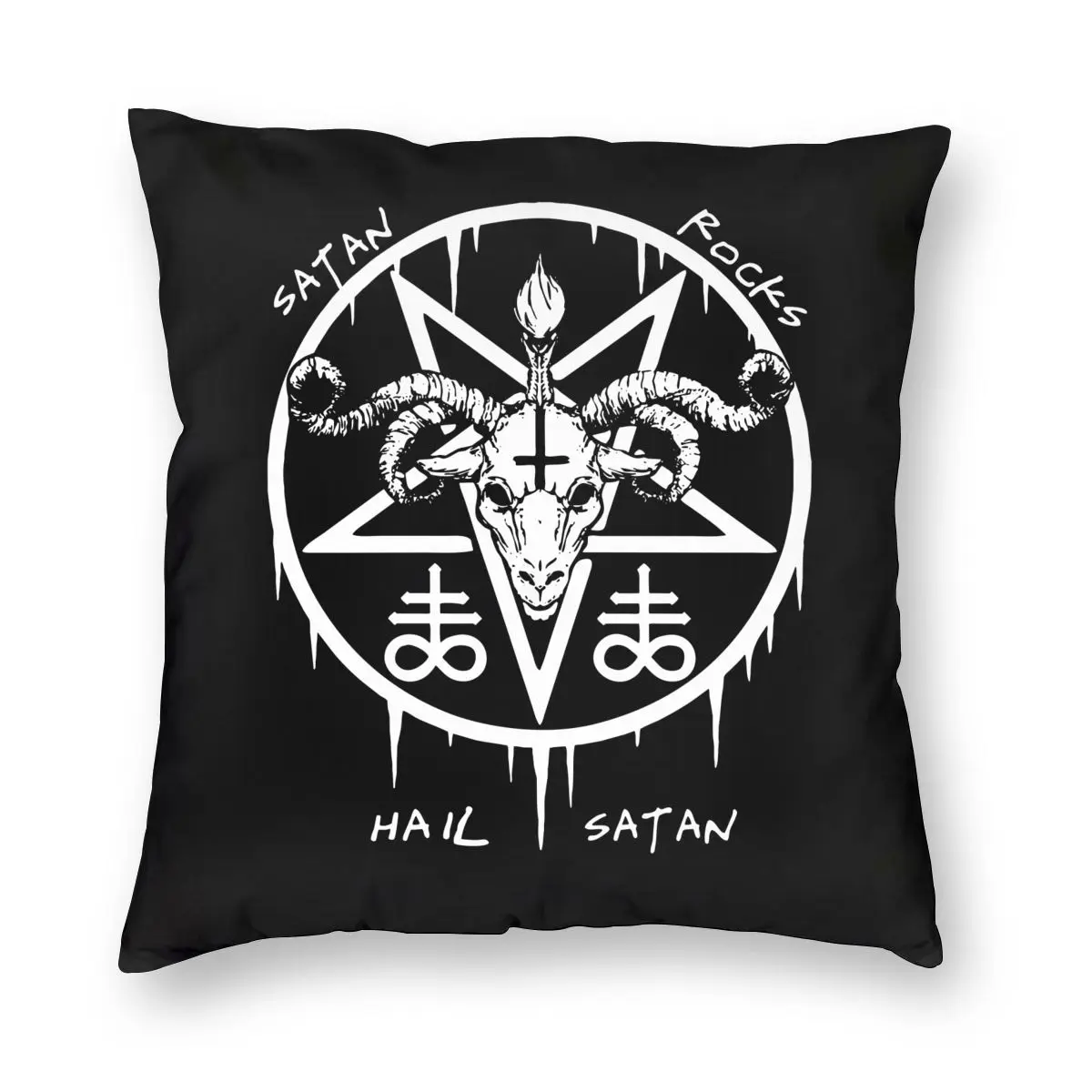 Hail Satan Satan Baphomet Pillow Case Home Decorative Satanic Cushion Cover Throw Pillow for Home Double-sided Printing Print
Hail Satan Satan Baphomet Pillow Case Home Decorative Satanic Cushion Cover Throw Pillow for Home Double-sided Printing Print