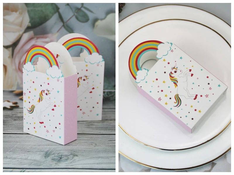 (100 Pieces/Lot) 2020 New Arrival Birthday gift box favors of Unicorn candy bags For small cookie box and Party decoration gifts
(100 Pieces/Lot) 2020 New Arrival Birthday gift box favors of Unicorn candy bags For small cookie box and Party decoration gifts
