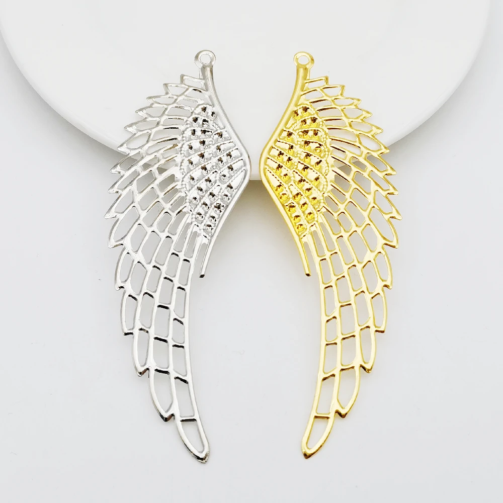 20 PCS 37X110mm Gold color/White K Metal Filigree Flowers Slice Wing Charms Pendant Jewelry DIY Accessories Components Making
20 PCS 37X110mm Gold color/White K Metal Filigree Flowers Slice Wing Charms Pendant Jewelry DIY Accessories Components Making