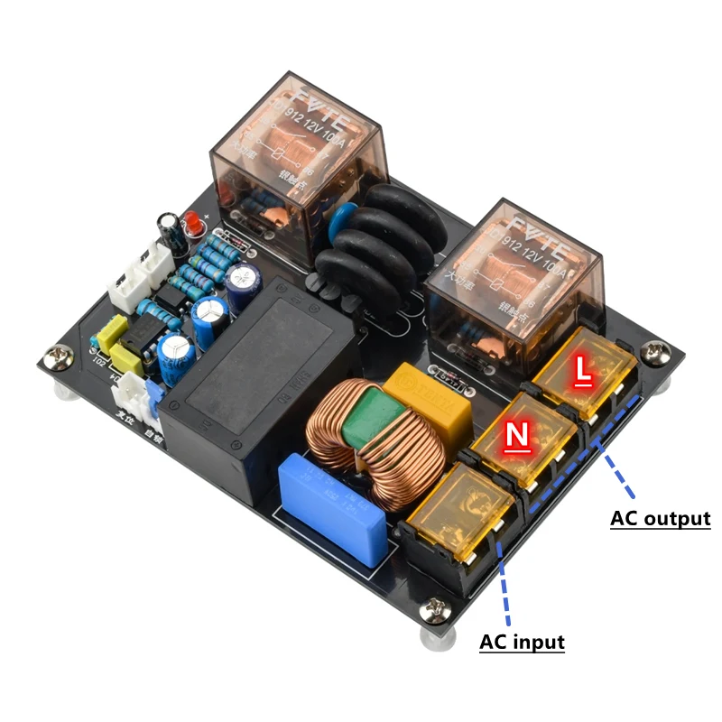 AC 15A EMI power filter and AC power soft start board integrated board For Class A audio power amplifier
AC 15A EMI power filter and AC power soft start board integrated board For Class A audio power amplifier