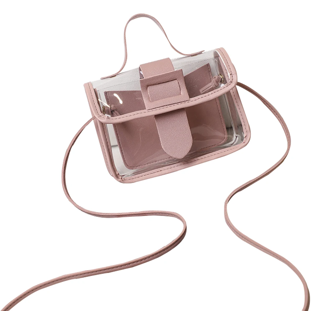 2020 Fashion Trend Ladies Transparent Jelly Candy Color Small Bag Solid Korean Personality Big Buckle Crossbody Shoulder Handbag
2020 Fashion Trend Ladies Transparent Jelly Candy Color Small Bag Solid Korean Personality Big Buckle Crossbody Shoulder Handbag