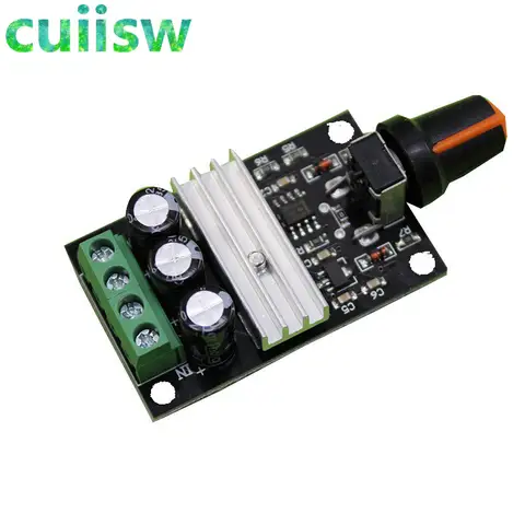 1pcs DC 6V 12V 24V 28VDC 3A 80W PWM Motor Speed Controller Regulator Adjustable Variable Speed Control With Potentiometer Switch