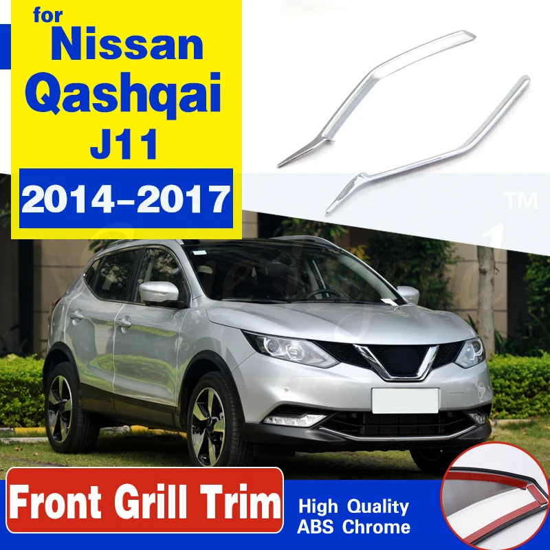 Fit For Nissan Qashqai 2014 2015 2016 2017 Chrome Front Mesh Grille Grill Head Light Cover Trim Insert Styling Molding Garnish
Fit For Nissan Qashqai 2014 2015 2016 2017 Chrome Front Mesh Grille Grill Head Light Cover Trim Insert Styling Molding Garnish