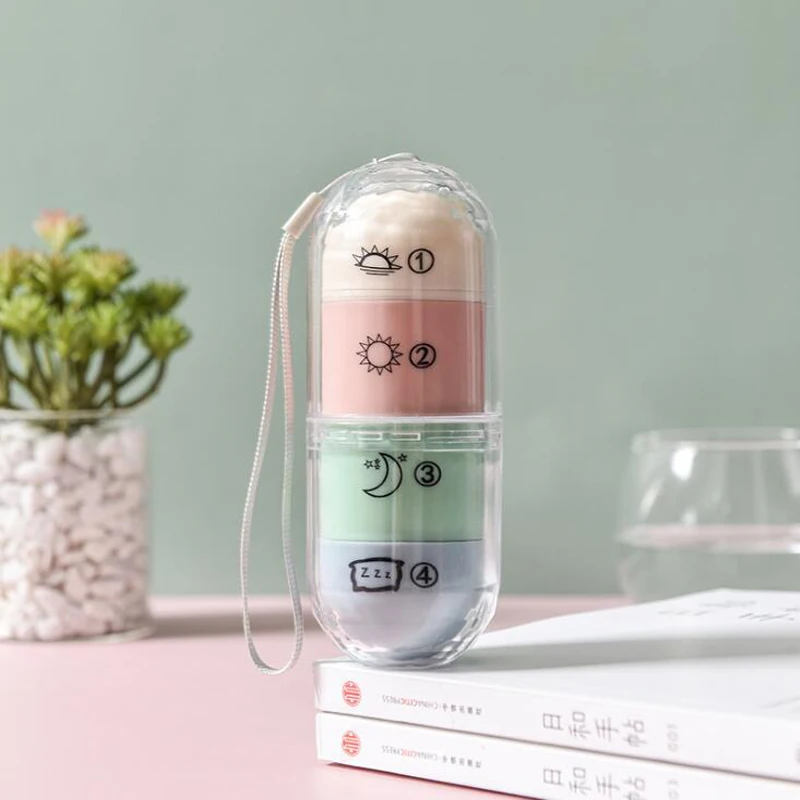 4 Grids Organizer Container For Tablets Travel Pill Box With Seal Ring Small Box For Tablets Wheat Straw Container For Medicines
4 Grids Organizer Container For Tablets Travel Pill Box With Seal Ring Small Box For Tablets Wheat Straw Container For Medicines