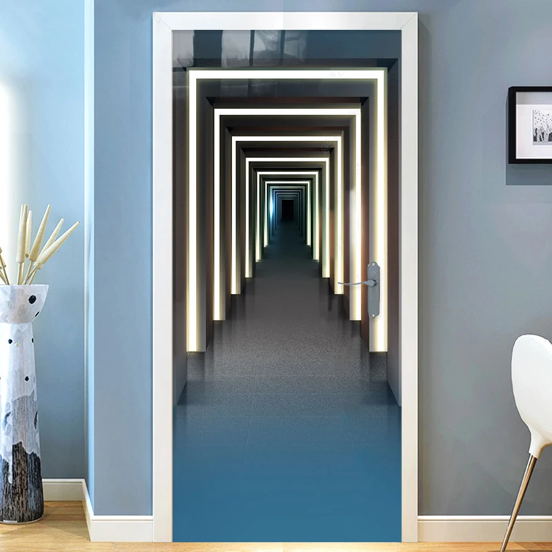 Photo Wallpaper Nordic 3D Stereo Abstract Corridor Art Light Door Sticker PVC Self-Adhesive Waterproof Door Decal 3D Home Decor
Photo Wallpaper Nordic 3D Stereo Abstract Corridor Art Light Door Sticker PVC Self-Adhesive Waterproof Door Decal 3D Home Decor