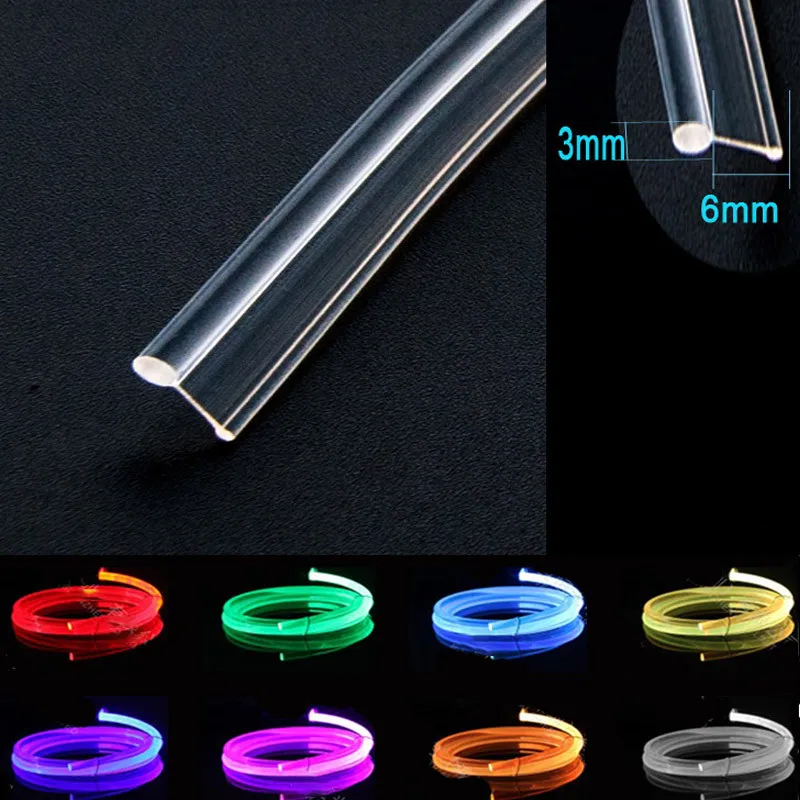 Super Bright 3.0mm Plastic Skirt Edge Side Glow Optical Fiber with Flat Side Wing Transparent PMMA FDDI Car Lighting Decor
Super Bright 3.0mm Plastic Skirt Edge Side Glow Optical Fiber with Flat Side Wing Transparent PMMA FDDI Car Lighting Decor