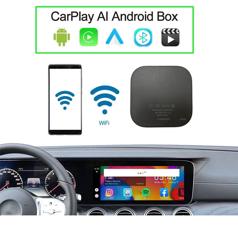 Квадратная мини-ТВ-приставка для автомобилей с оригинальным USB-адаптером CarPlay Система Android онлайн-Карта Бесплатная установка приложений
Квадратная мини-ТВ-приставка для автомобилей с оригинальным USB-адаптером CarPlay Система Android онлайн-Карта Бесплатная установка приложений