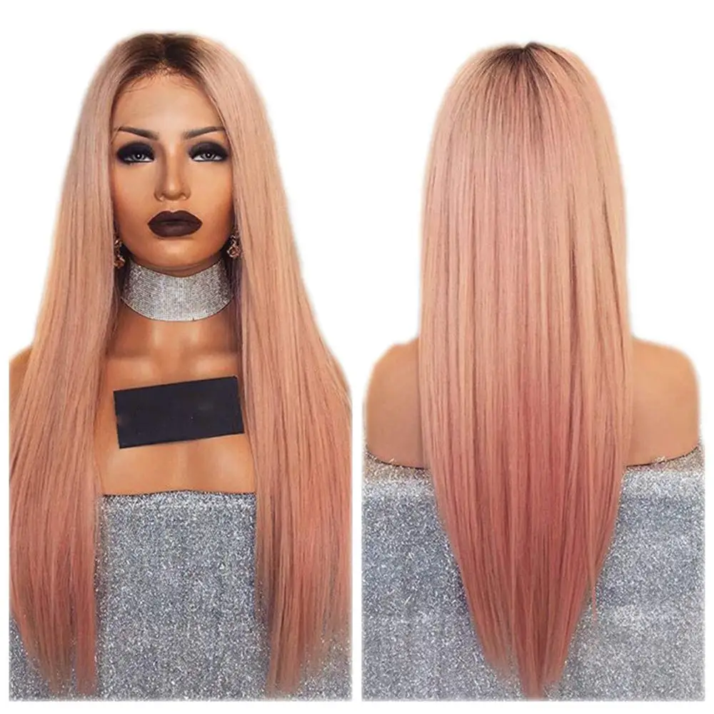 DLME Long Straight Pink Wig Heat Resistant Hair Pink Lace Front Wig For Black Women
DLME Long Straight Pink Wig Heat Resistant Hair Pink Lace Front Wig For Black Women