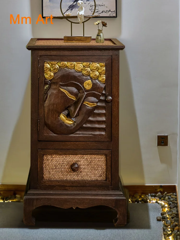 Thai Handmade Carved Locker Villa Living Room Monkey Wood Complete Cabinet
Thai Handmade Carved Locker Villa Living Room Monkey Wood Complete Cabinet