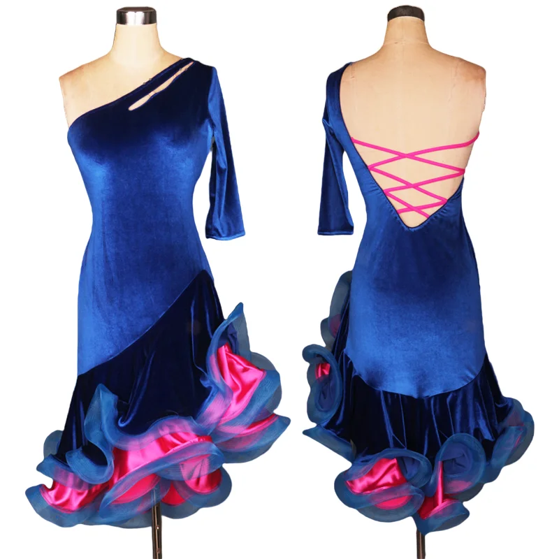 Velvet Latin Dance Dress Women Customized Sexy Stage Costume Salsa Clothes Backless Tao Dancewear Rumba Dance Outfits JL2657
Velvet Latin Dance Dress Women Customized Sexy Stage Costume Salsa Clothes Backless Tao Dancewear Rumba Dance Outfits JL2657