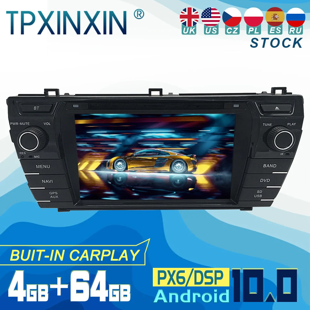 For Toyota Corolla 2013-2016 Android 10 Carplay Radio Player Car GPS Navigation Head Unit Car Stereo CD DVD WIFI DSP BT
For Toyota Corolla 2013-2016 Android 10 Carplay Radio Player Car GPS Navigation Head Unit Car Stereo CD DVD WIFI DSP BT