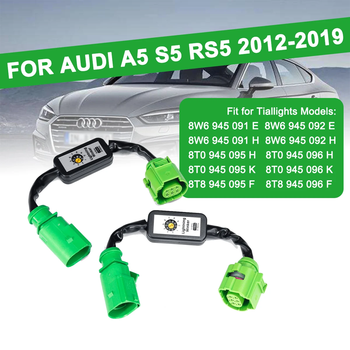 2Pcs Module Cable Dynamic Turn Signal Indicator Wire Harness For Audi A5 S5 RS5 2012-2019 Left & Right Tail Light LED Taillight
2Pcs Module Cable Dynamic Turn Signal Indicator Wire Harness For Audi A5 S5 RS5 2012-2019 Left & Right Tail Light LED Taillight