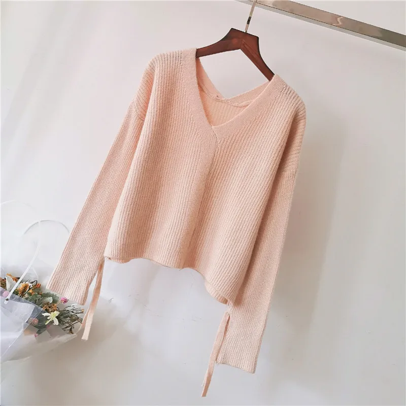 H9571 Autumn Winter Pullover Women Korean Fashion V Collar Knitted Student Bottom Sweater Girl Long Sleeve Pure Color Jumper Top
H9571 Autumn Winter Pullover Women Korean Fashion V Collar Knitted Student Bottom Sweater Girl Long Sleeve Pure Color Jumper Top