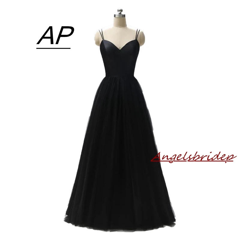 Sexy Black Sweetheart Long Evening Dresses Simple Design Formal Vestidos De Festa Spaghetti Straps Satin Prom Party Gowns
Sexy Black Sweetheart Long Evening Dresses Simple Design Formal Vestidos De Festa Spaghetti Straps Satin Prom Party Gowns
