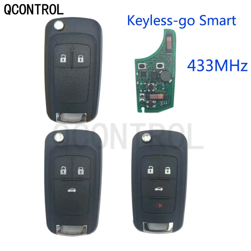QCONTROL 2/3/4 Buttons Car Smart Remote Key for Chevrolet Keyless-go Comfort-access 433MHz ID46 Chip
QCONTROL 2/3/4 Buttons Car Smart Remote Key for Chevrolet Keyless-go Comfort-access 433MHz ID46 Chip