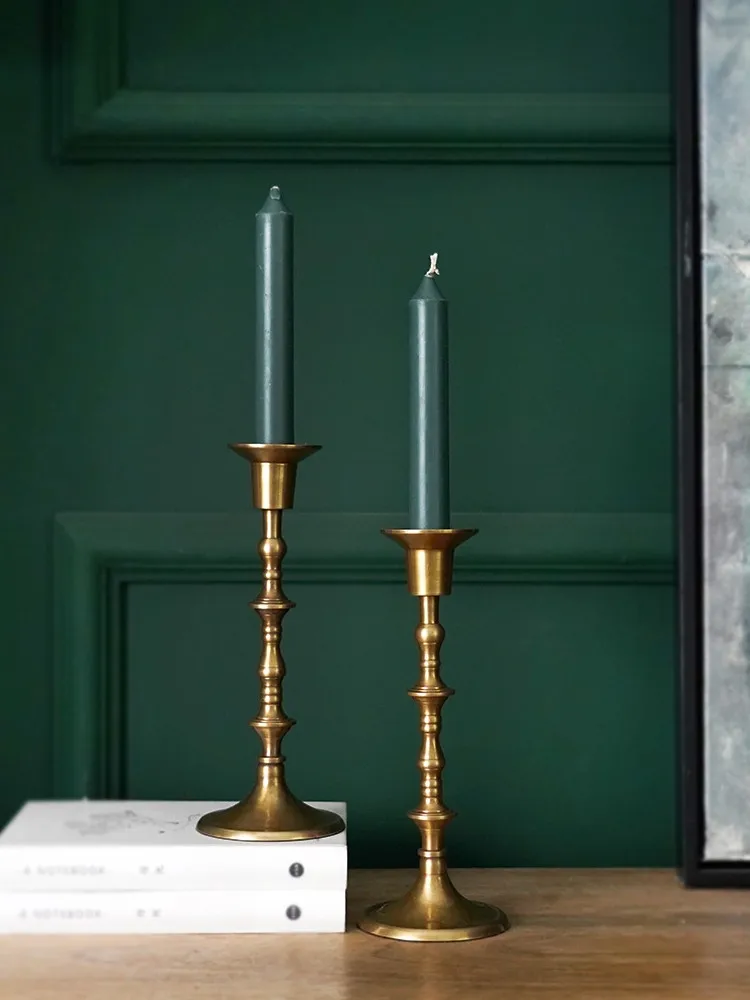Brass candlestick Candelabra Imported from India Desktop decoration Household products Antique European retro Handmade crafts
Brass candlestick Candelabra Imported from India Desktop decoration Household products Antique European retro Handmade crafts